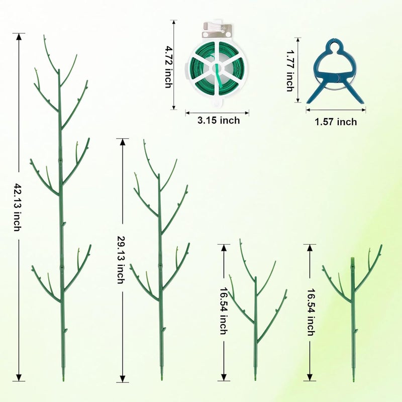 PERSZEN 6 Pack Stackable Monstera Plant Support, Plant Stakes for Indoor and Outdoor Plants Use, Garden Stakes for Climbing and Potted Plants, Pothos, Philodendron - Image 2